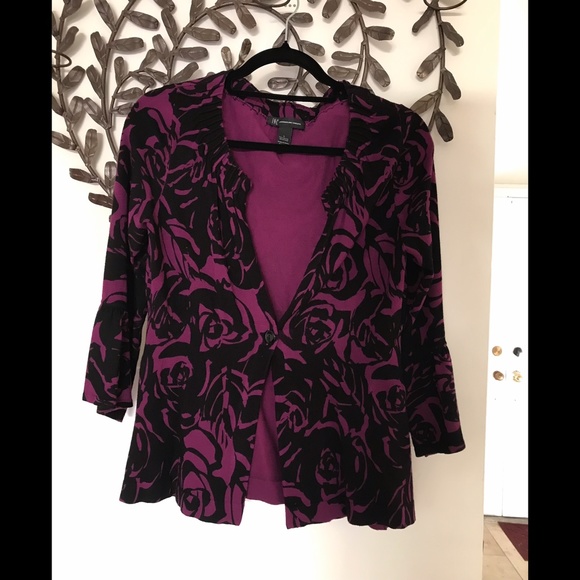 INC INTERNATIONAL CONCEPTS 2 Pc. Dress Ensemble / Separates Purple Black… - Picture 3 of 13